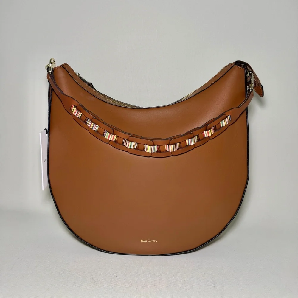 Paul Smith Women's Tan
Leather Hobo Bag With Woven Strap - Picture 2 of 10